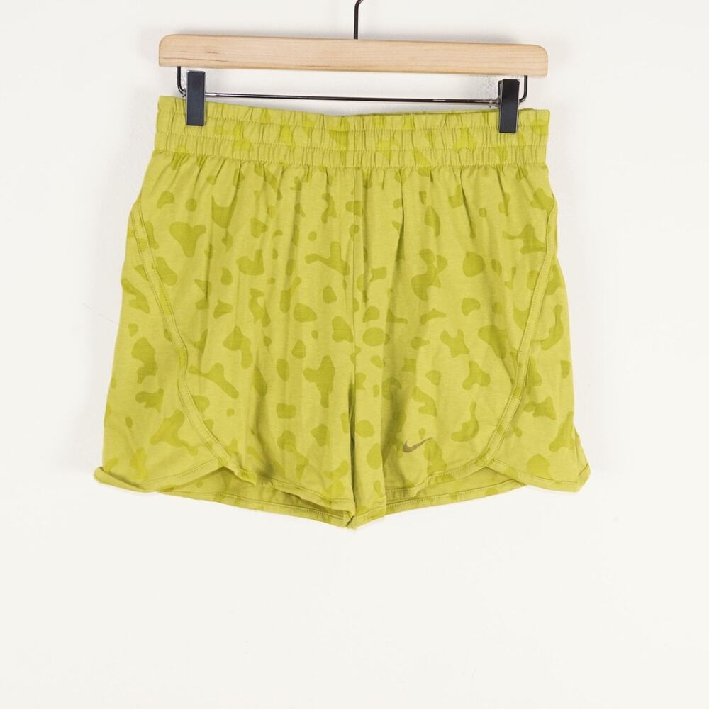 Nike Dri Fit Breezy Moss Green Camo Burnout Training Shorts Girls Sz XL